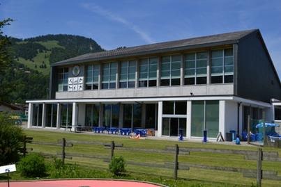 façade du centre de sports et loisirs de Charmey